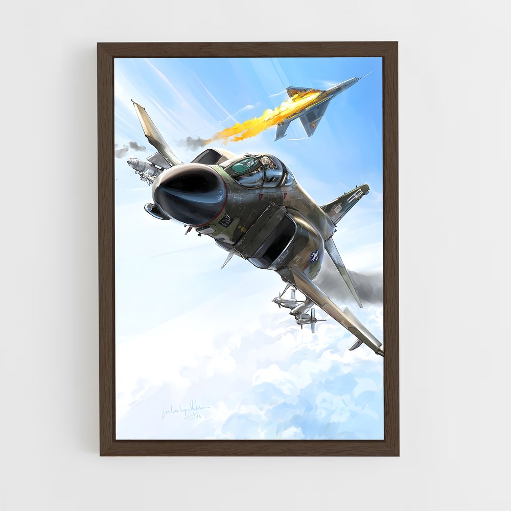 ap-f-4 phantom-5 cadre Bois foncé