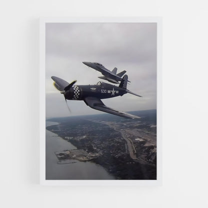 ap-f4u corsair-3 cadre Blanc