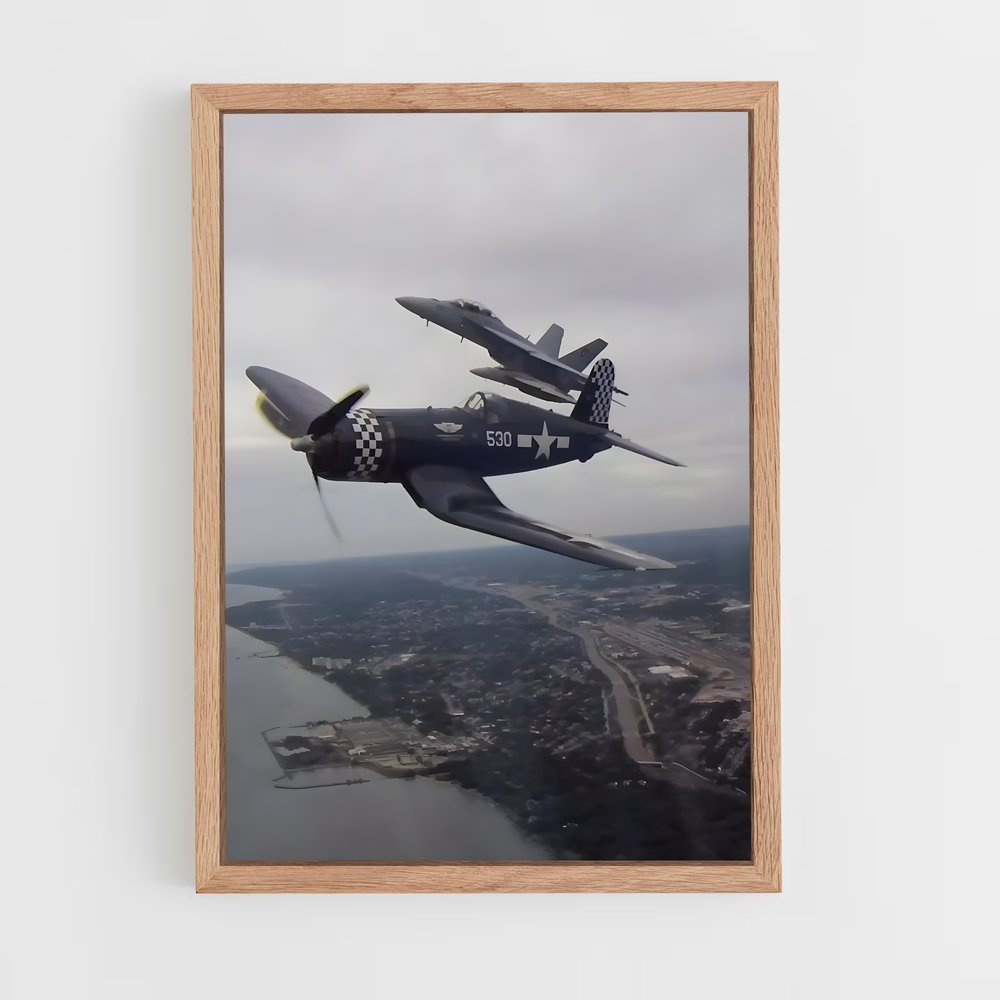 ap-f4u corsair-3 cadre Bois clair