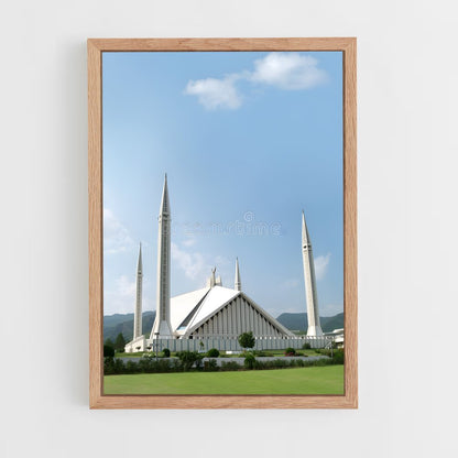 ap-faisal mosque-3 cadre Bois clair
