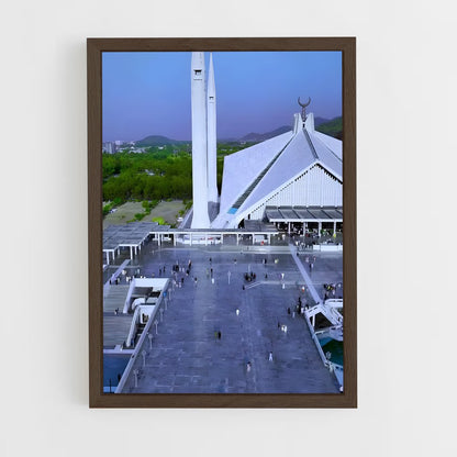 ap-faisal mosque-5 cadre Bois foncé