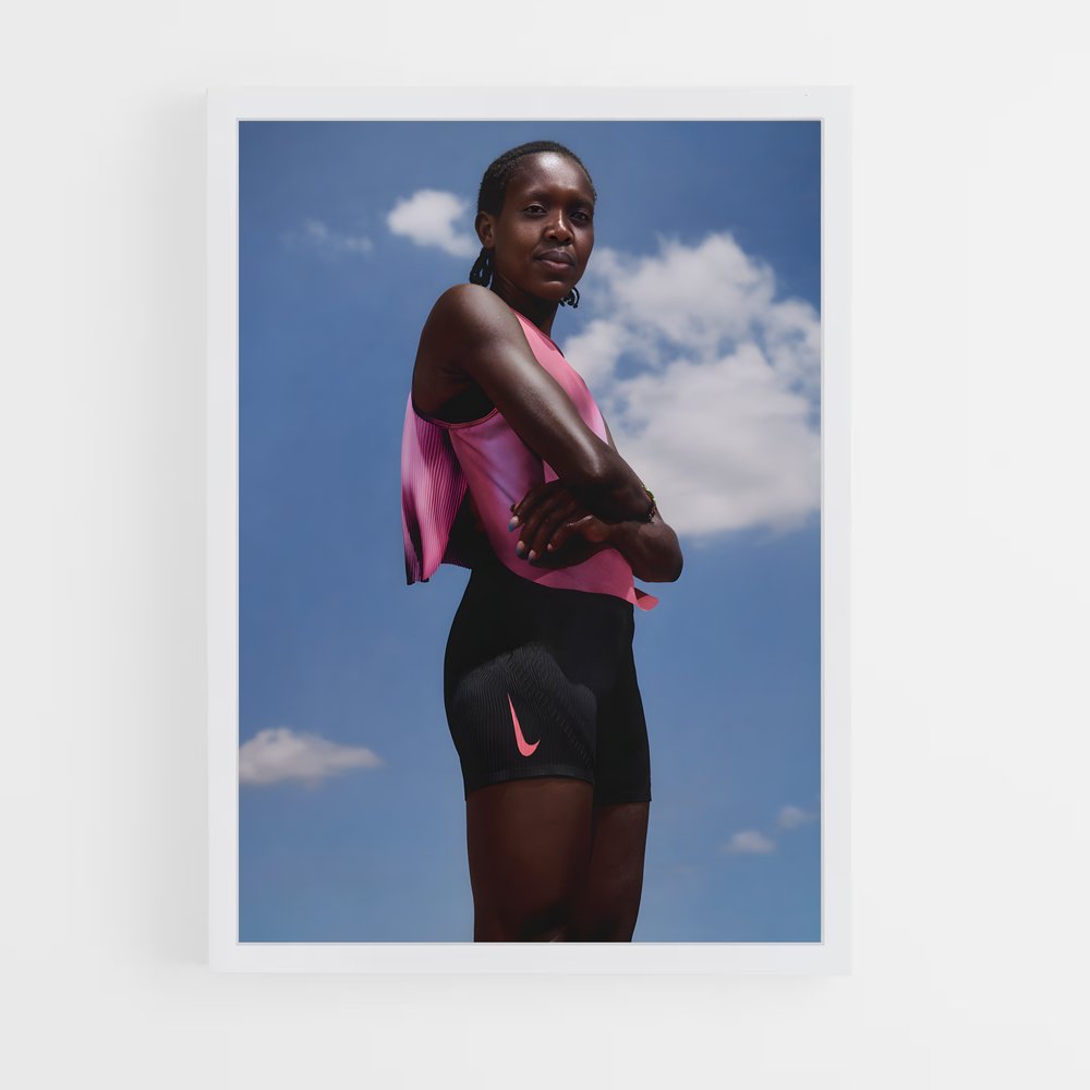 ap-faith kipyegon-3 cadre Blanc