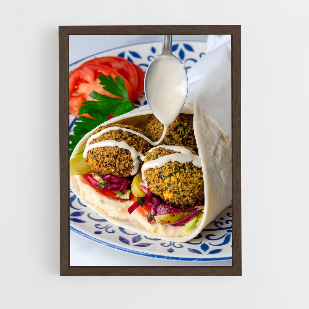 ap-falafel-7 cadre Bois foncé