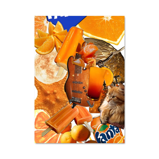 Poster Chats et Agrumes