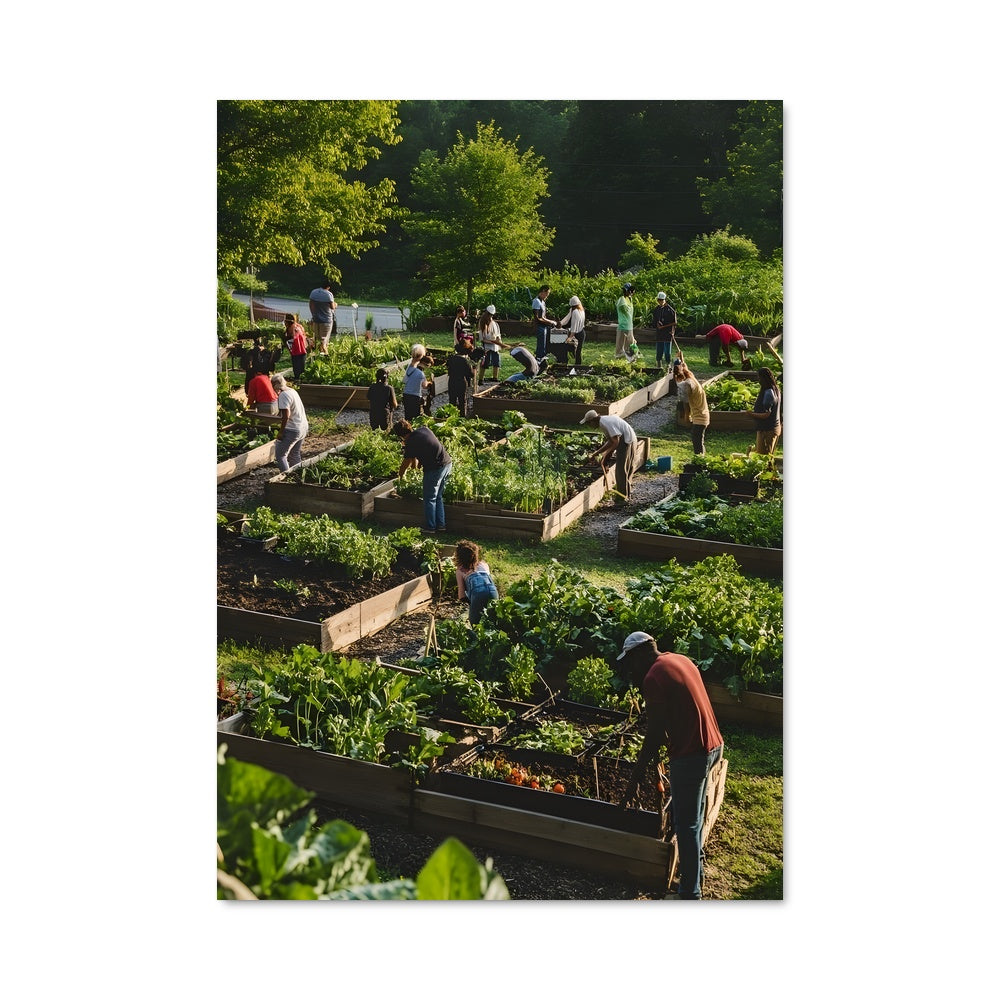 Poster Jardinier en Action