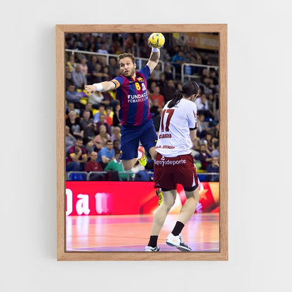 ap-fc barcelona handball-2 cadre Bois clair