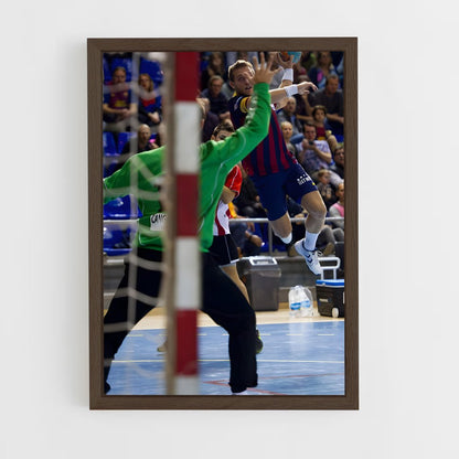 ap-fc barcelona handball-3 cadre Bois foncé