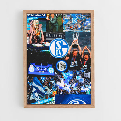 ap-fc schalke 04-1 cadre Bois clair