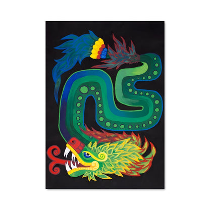 Poster Serpent Fleurissant
