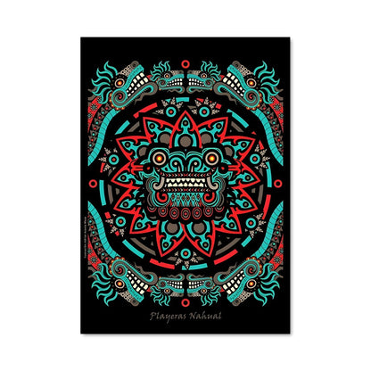 Poster Crâne Coloré