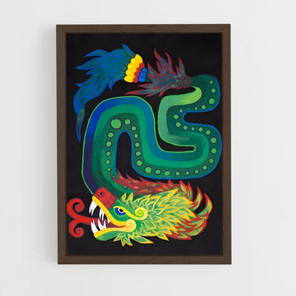 ap-feathered serpent-4 cadre Bois foncé