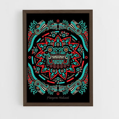 ap-feathered serpent-5 cadre Bois foncé