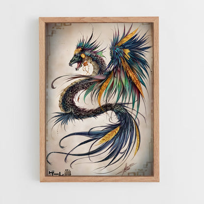 ap-feathered serpent-6 cadre Bois clair