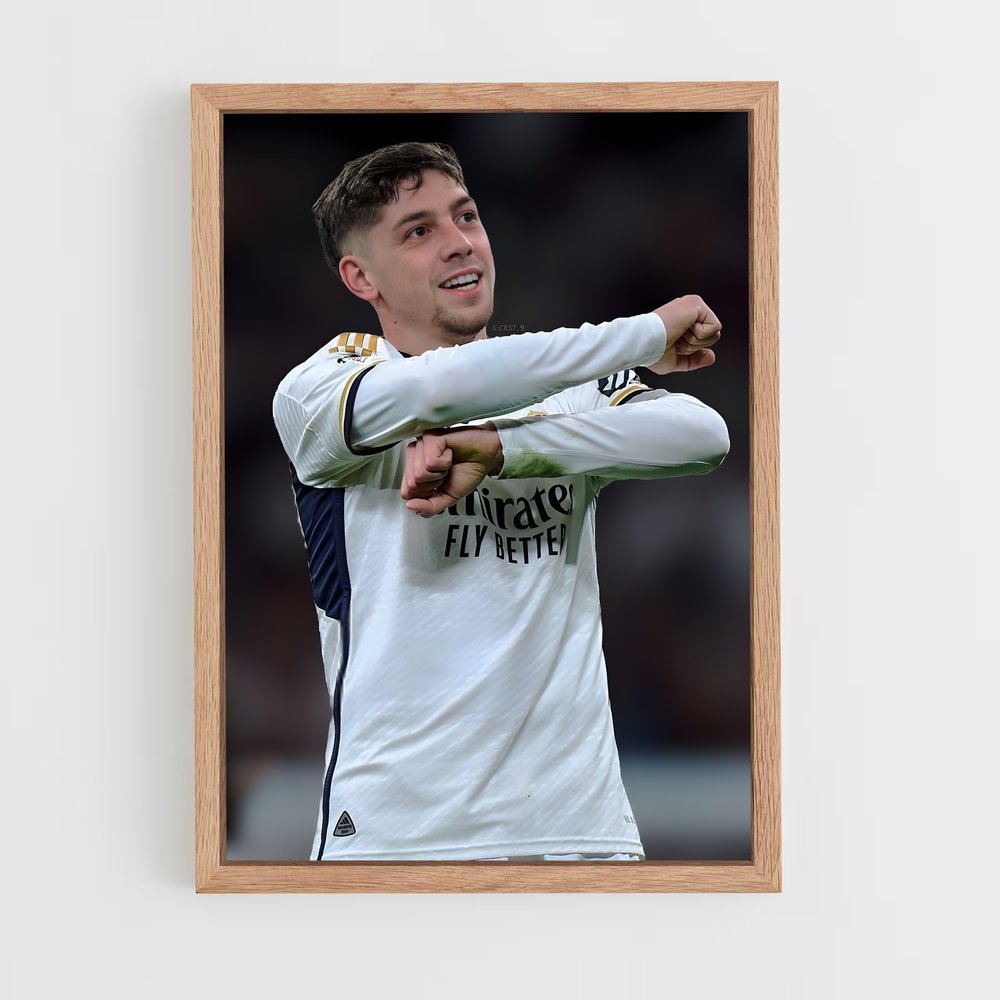 ap-federico valverde-7 cadre Bois clair