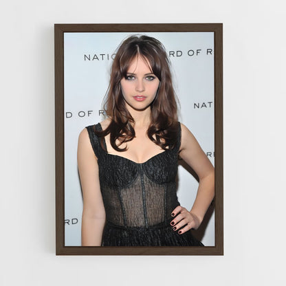 ap-felicity jones-8 cadre Bois foncé