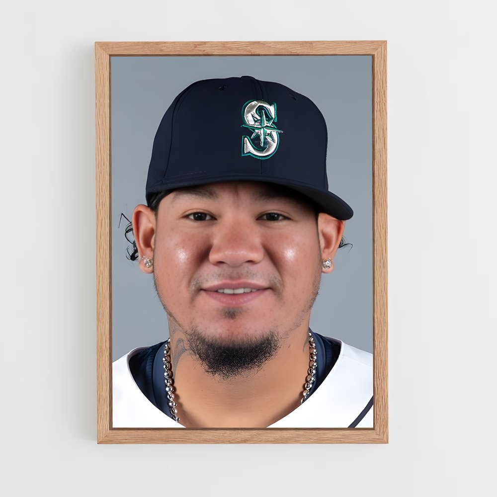 ap-felix hernandez-1 cadre Bois clair