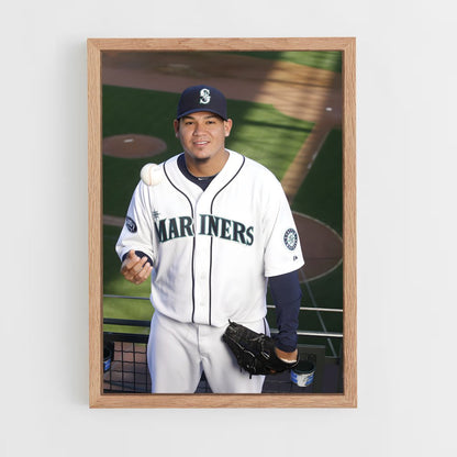 ap-felix hernandez-2 cadre Bois clair