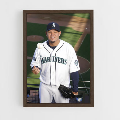 ap-felix hernandez-2 cadre Bois foncé
