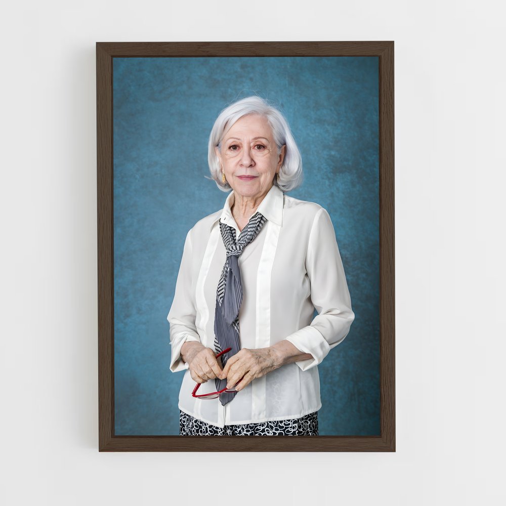 ap-fernanda montenegro-2 cadre Bois foncé