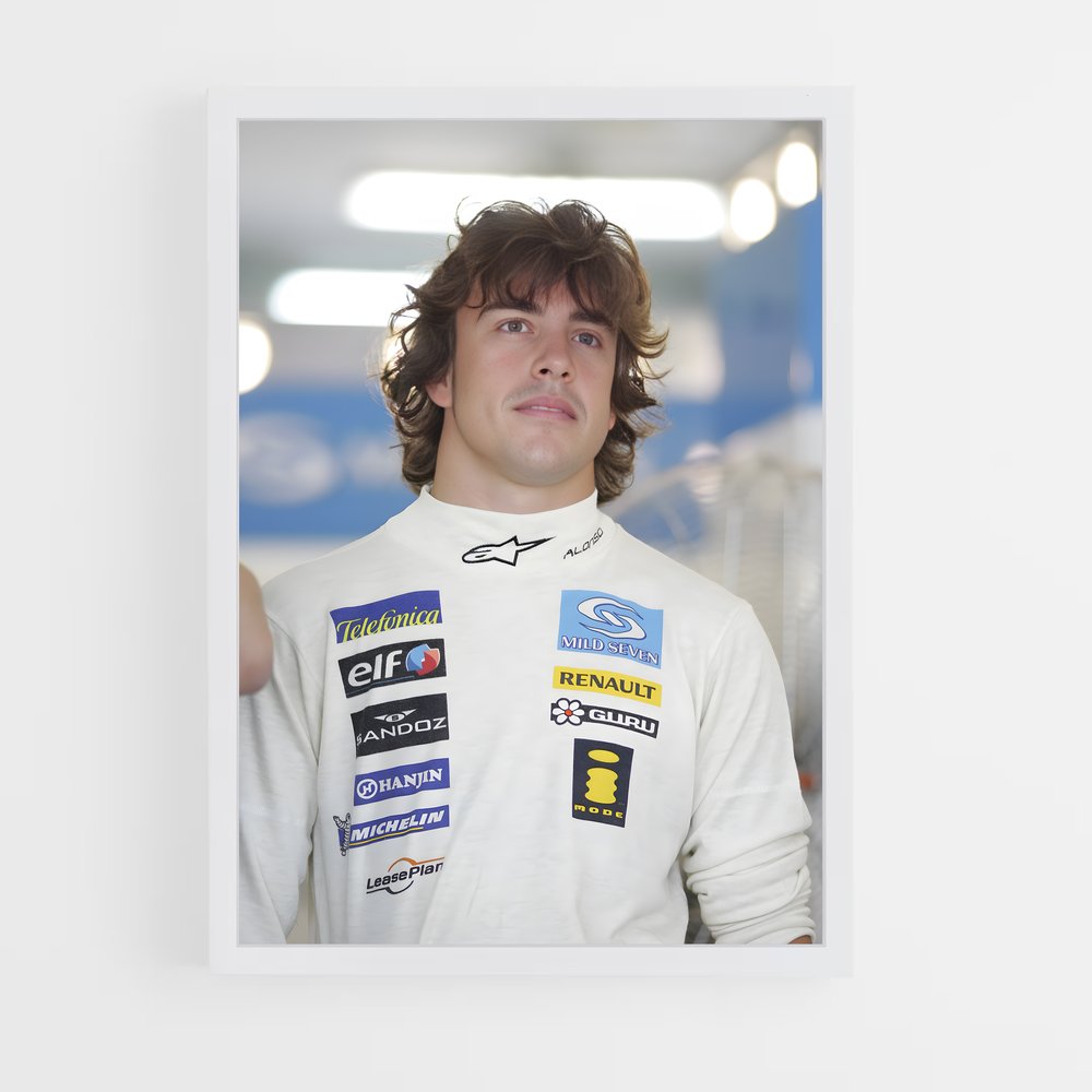 ap-fernando alonso-3 cadre Blanc