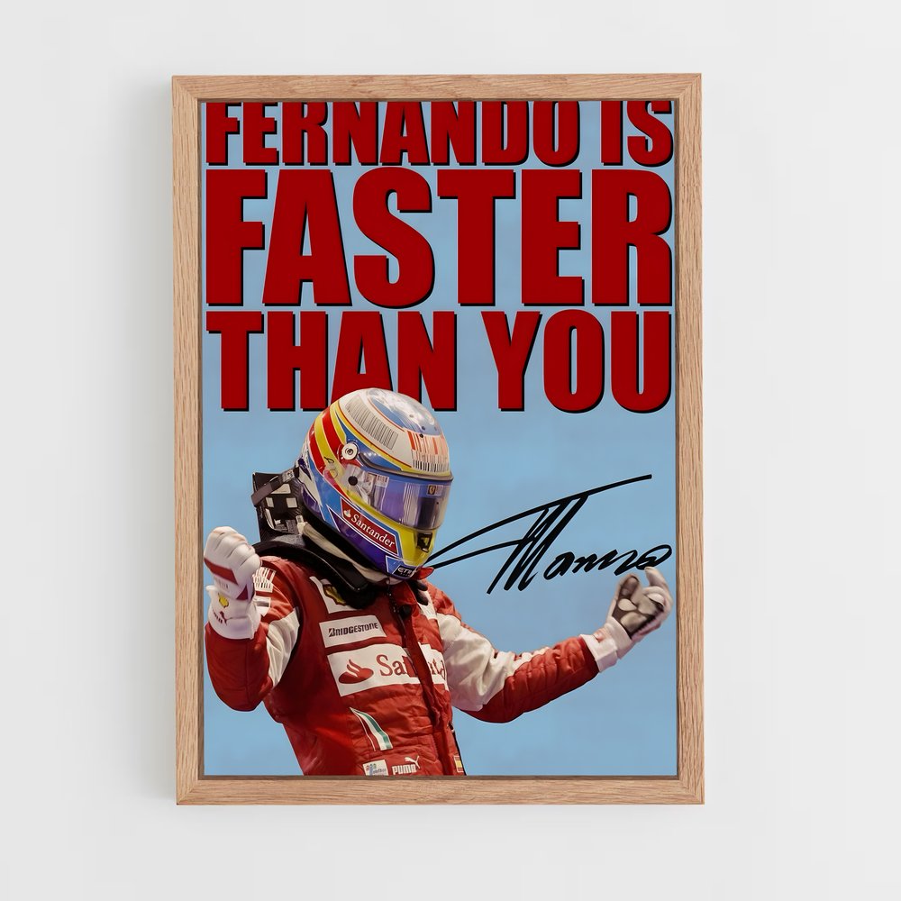 ap-fernando alonso-5 cadre Bois clair