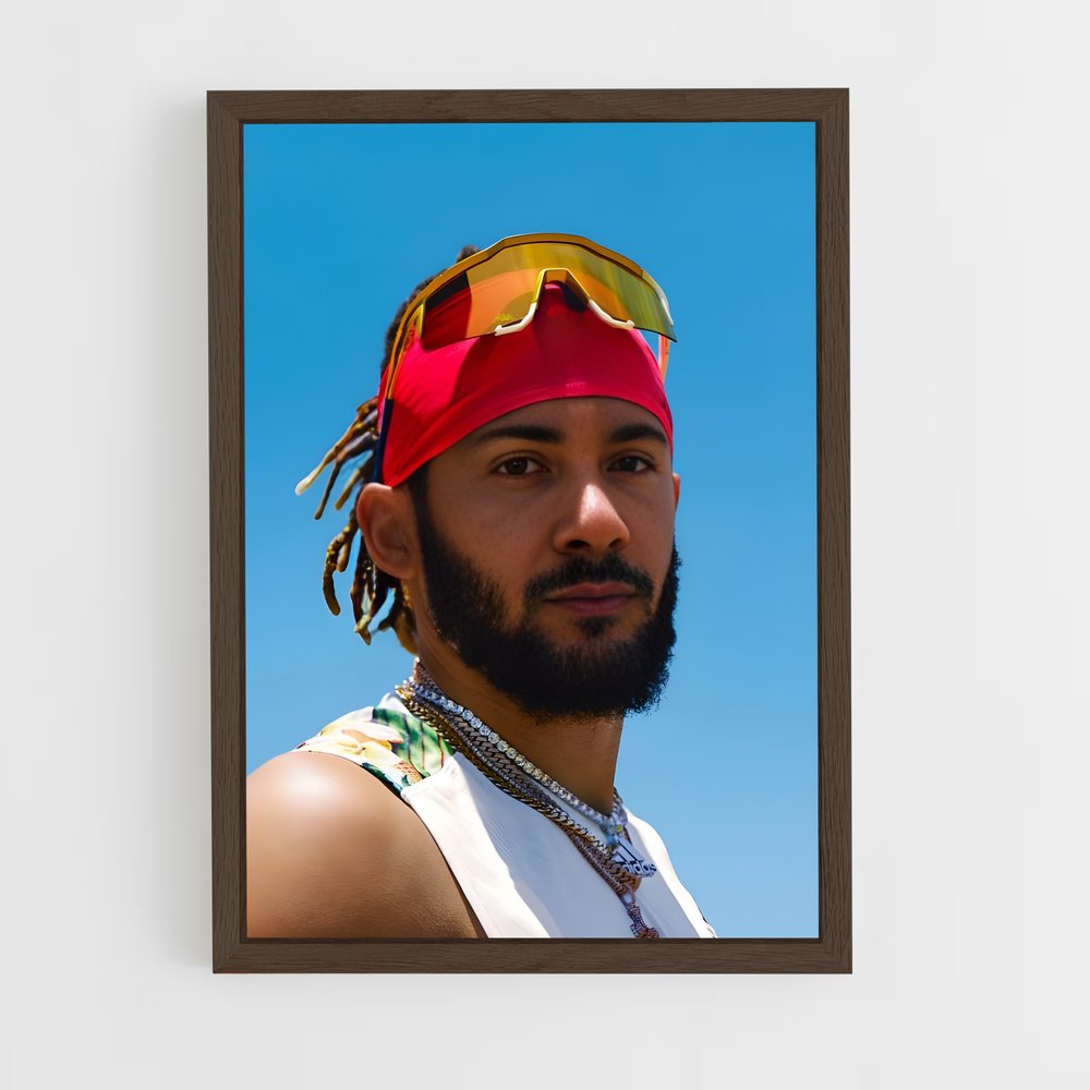 ap-fernando tatis jr-10 cadre Bois foncé