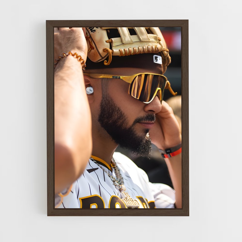 ap-fernando tatis jr-2 cadre Bois foncé