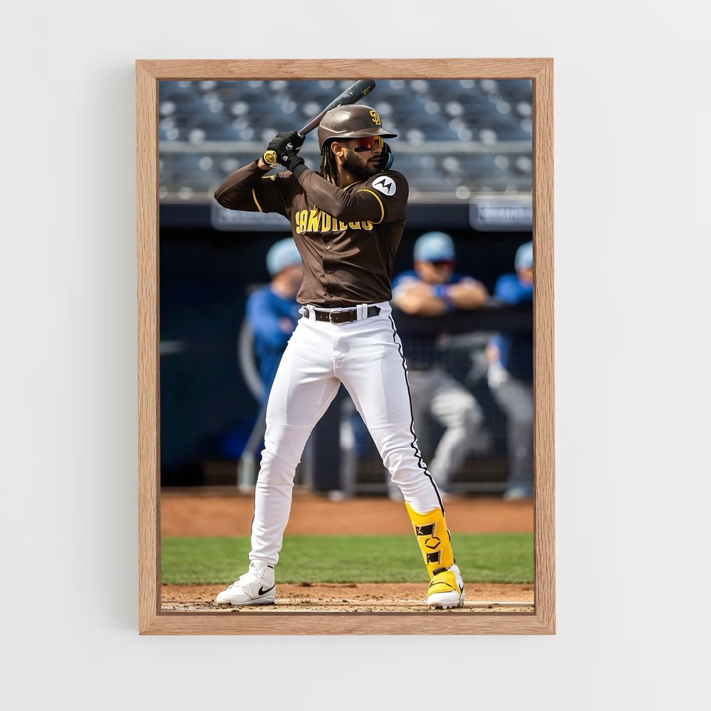ap-fernando tatis jr-5 cadre Bois clair