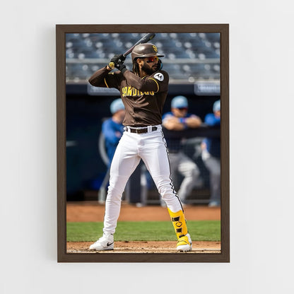 ap-fernando tatis jr-5 cadre Bois foncé