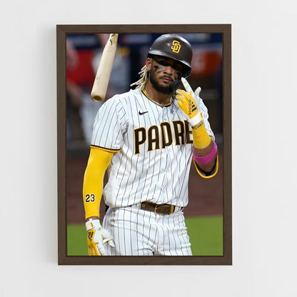 ap-fernando tatis jr-7 cadre Bois foncé