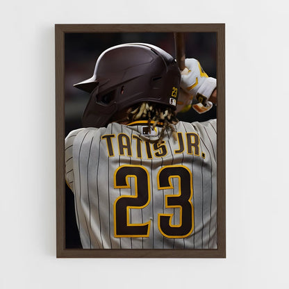 ap-fernando tatis jr-9 cadre Bois foncé