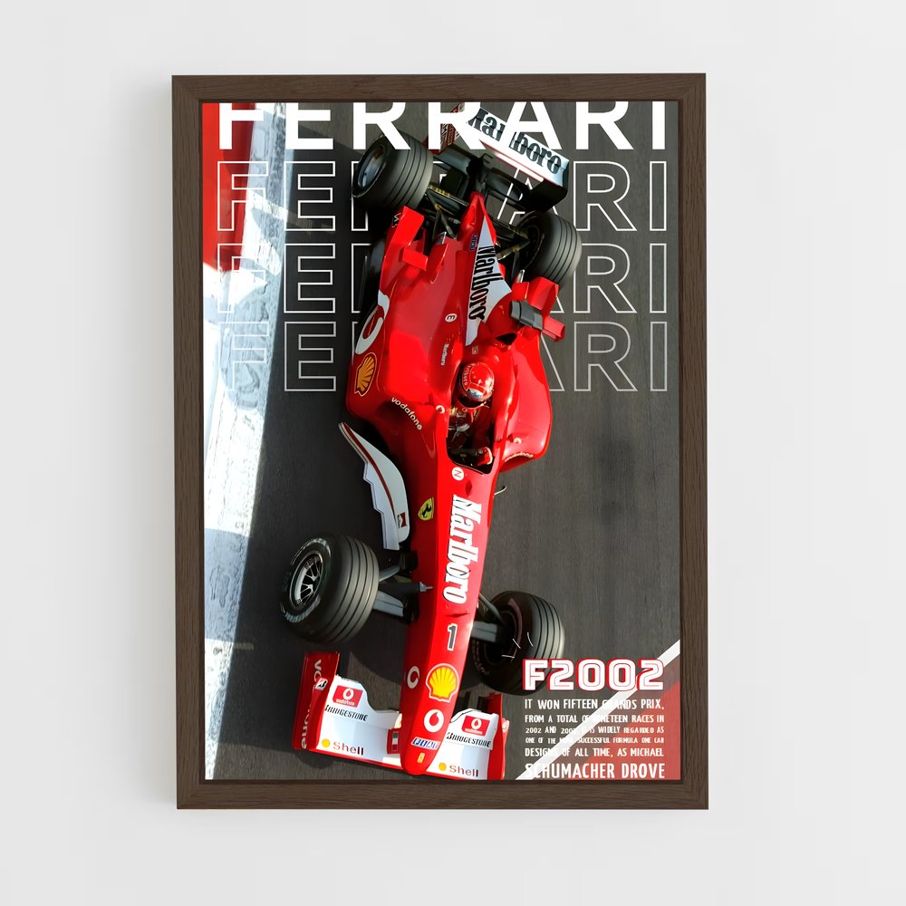 ap-ferrari f2002-2 cadre Bois foncé