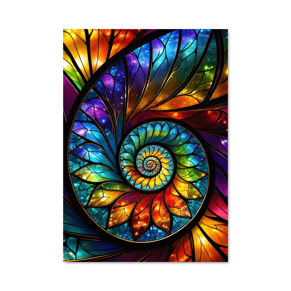 Poster Spirale Chromatique