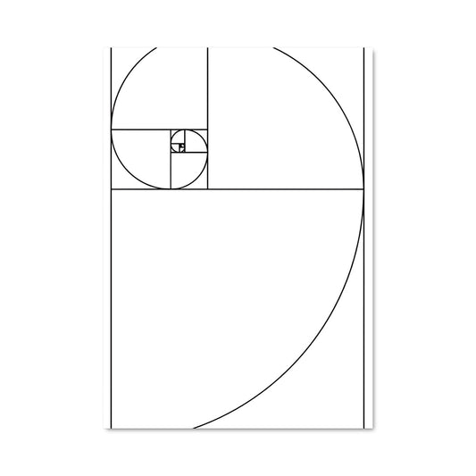 Poster Spirale Dorée