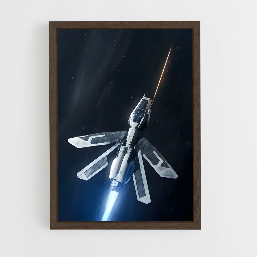 ap-fictional aircraft-1 cadre Bois foncé