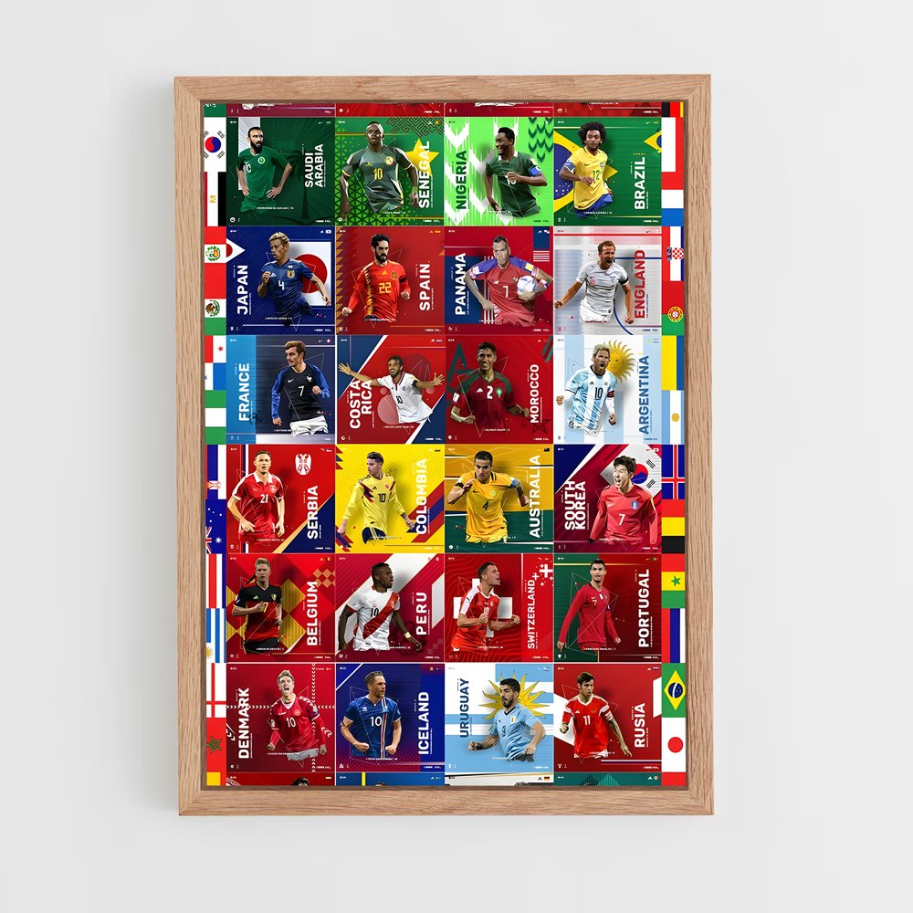 ap-fifa world cup-5 cadre Bois clair