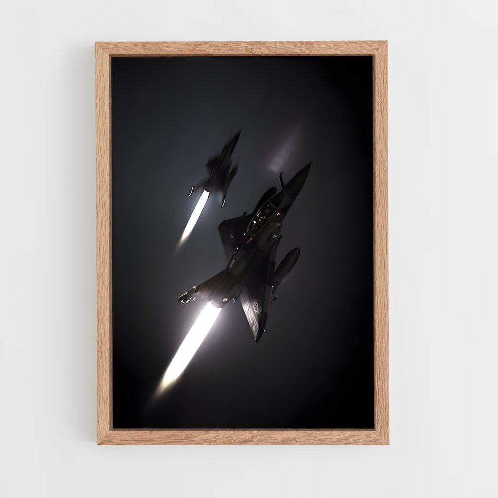 ap-fighter jets-11 cadre Bois clair