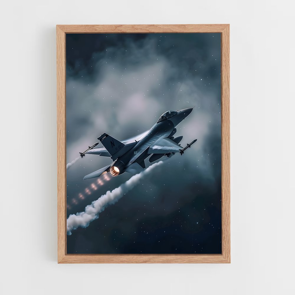 ap-fighter jets-14 cadre Bois clair