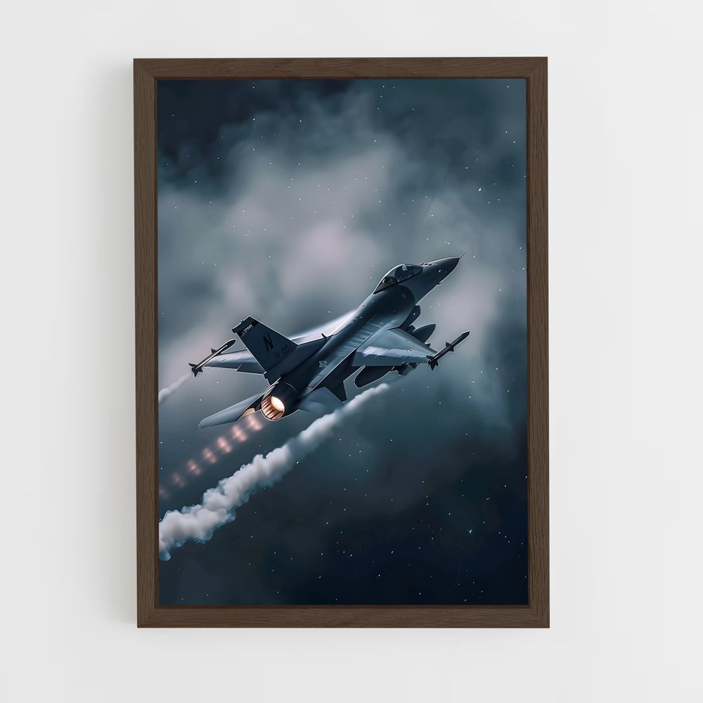 ap-fighter jets-14 cadre Bois foncé