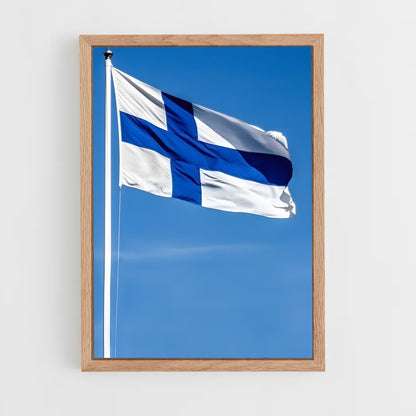 ap-finland flag-1 cadre Bois clair