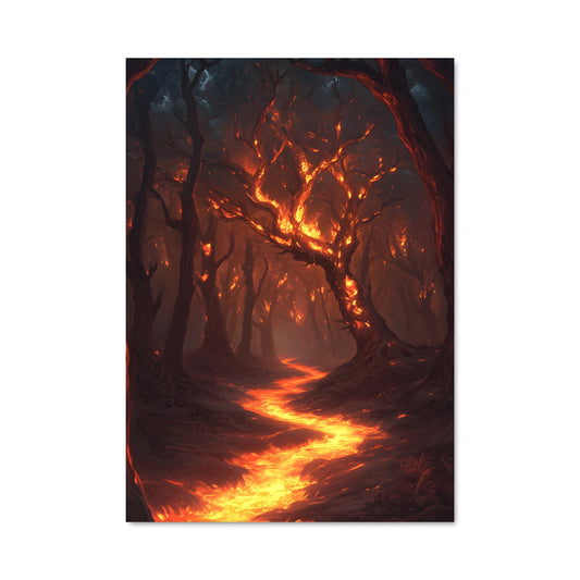 Poster Chemin de Flammes