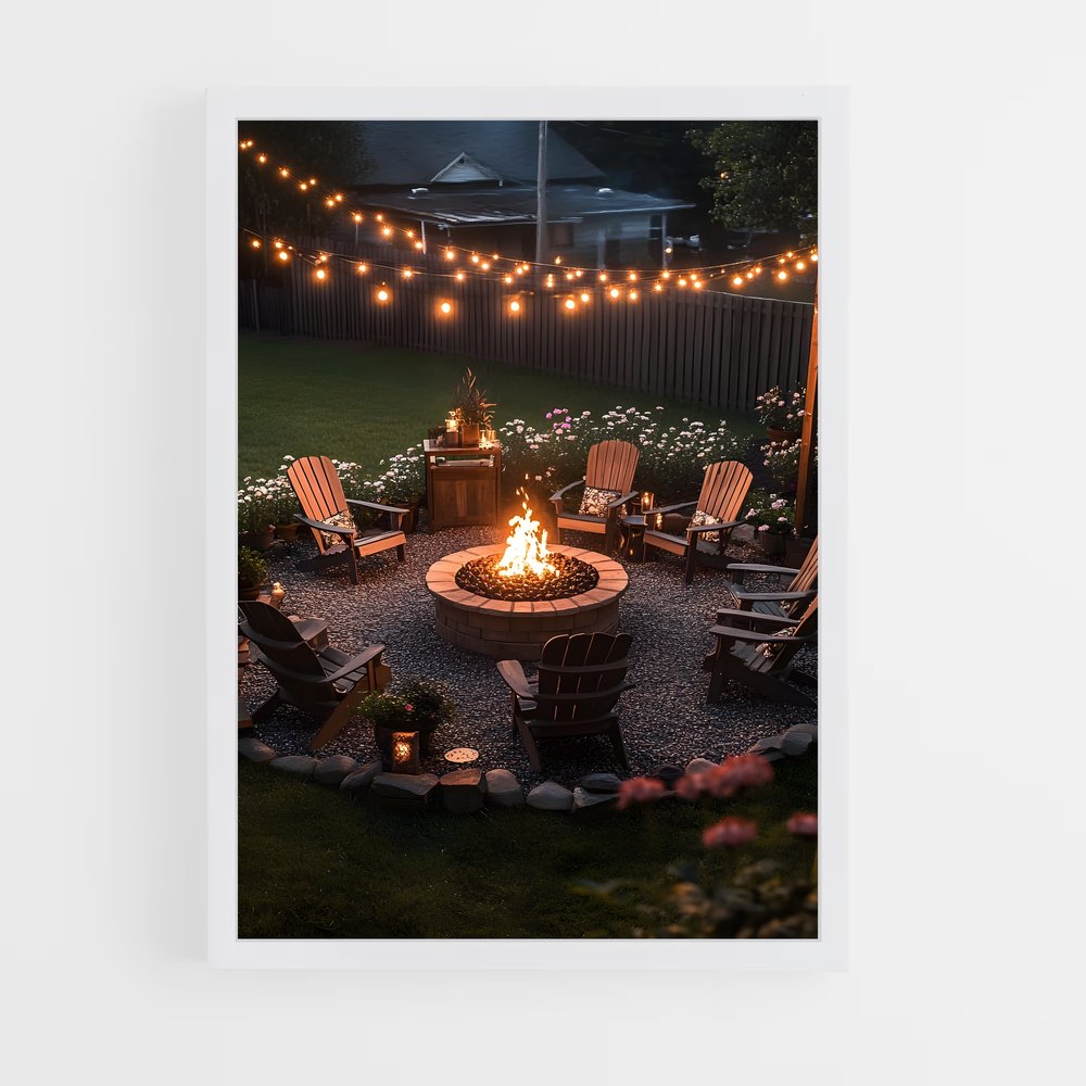 ap-fire pit-1 cadre Blanc