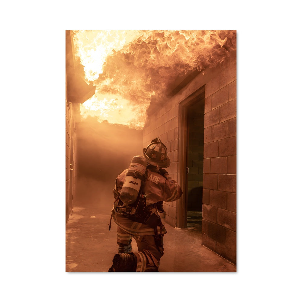 Poster Courage en Flammes