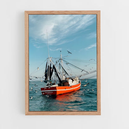ap-fishing boats-3 cadre Bois clair