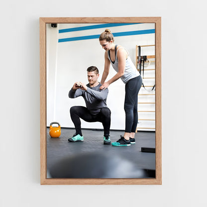 ap-fitness instructor-4 cadre Bois clair