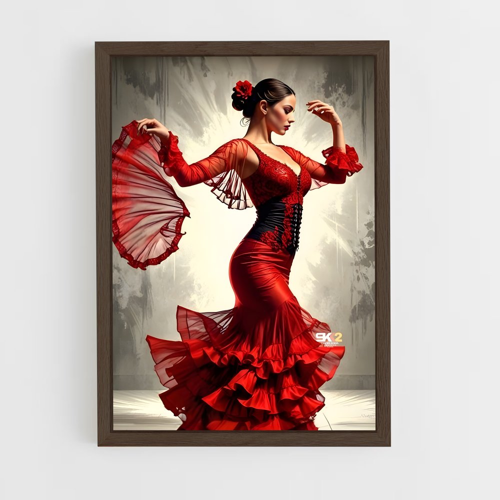 ap-flamenco-8 cadre Bois foncé