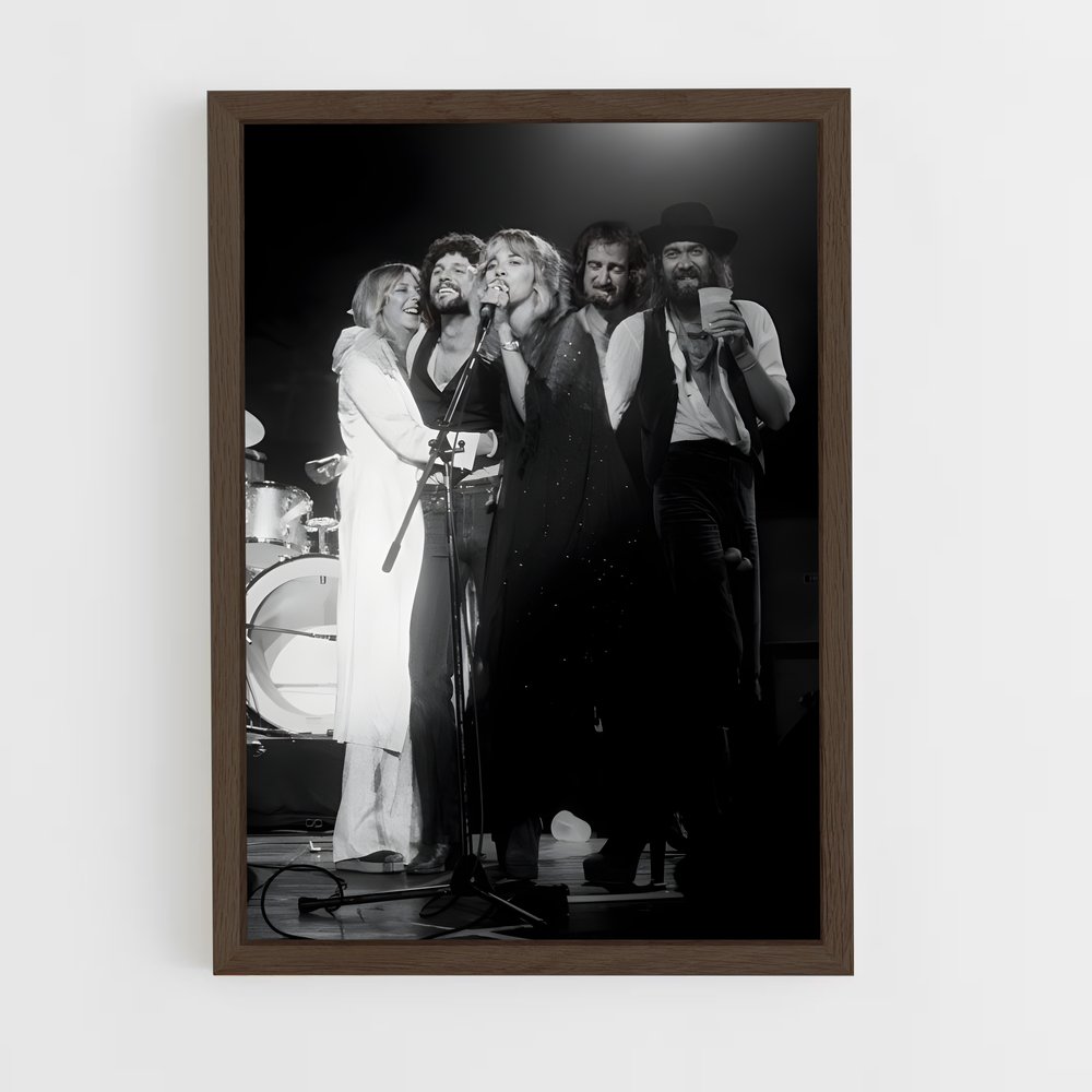 ap-fleetwood mac-3 cadre Bois foncé