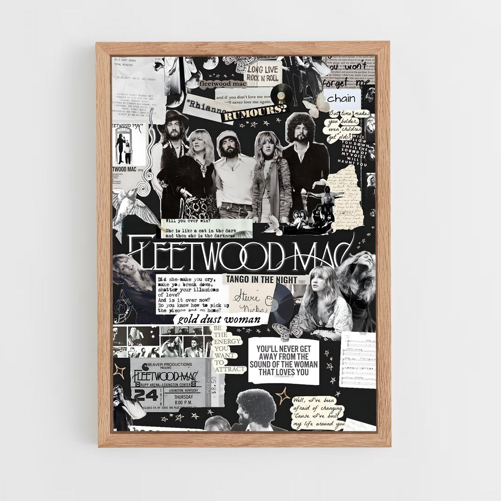 ap-fleetwood mac-6 cadre Bois clair