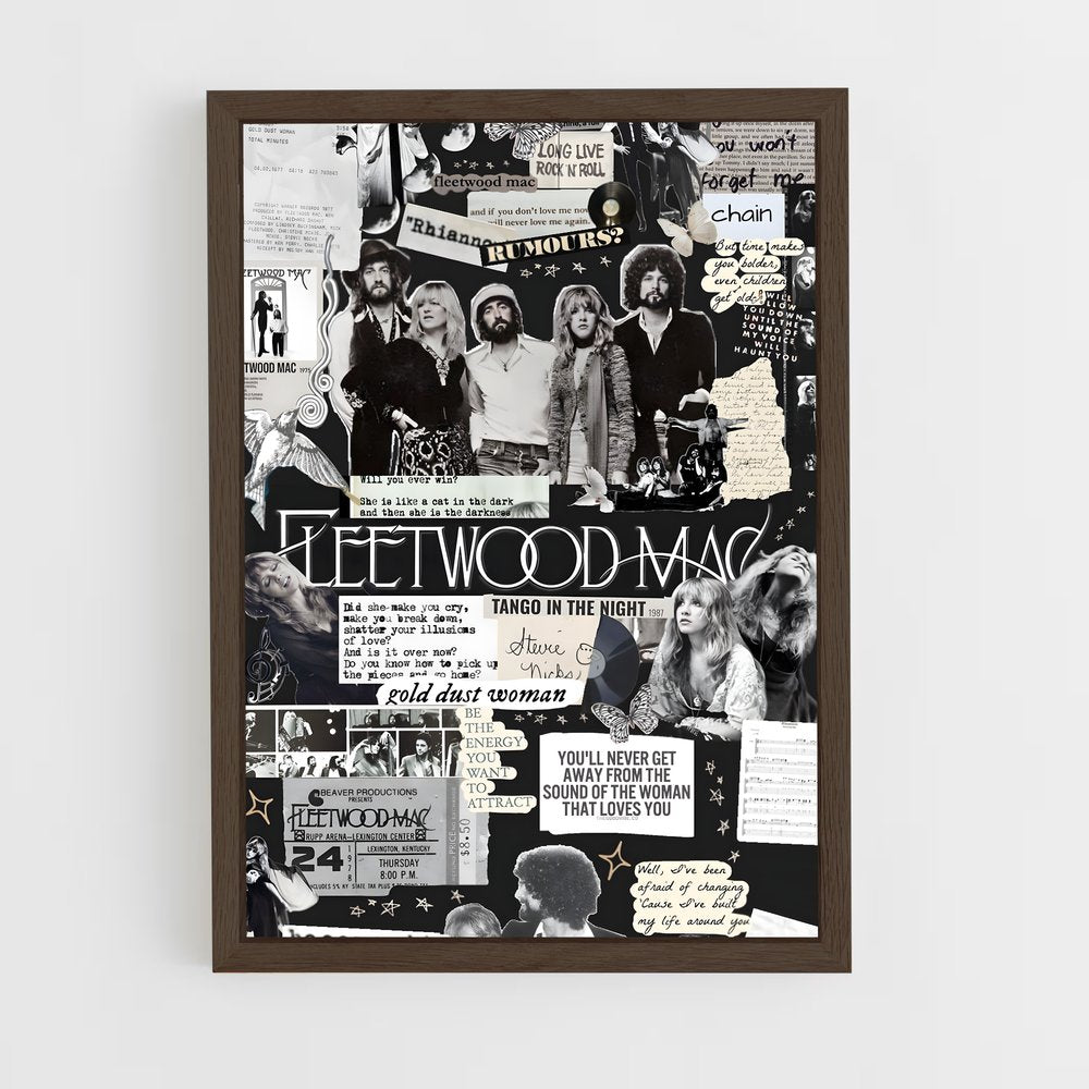 ap-fleetwood mac-6 cadre Bois foncé