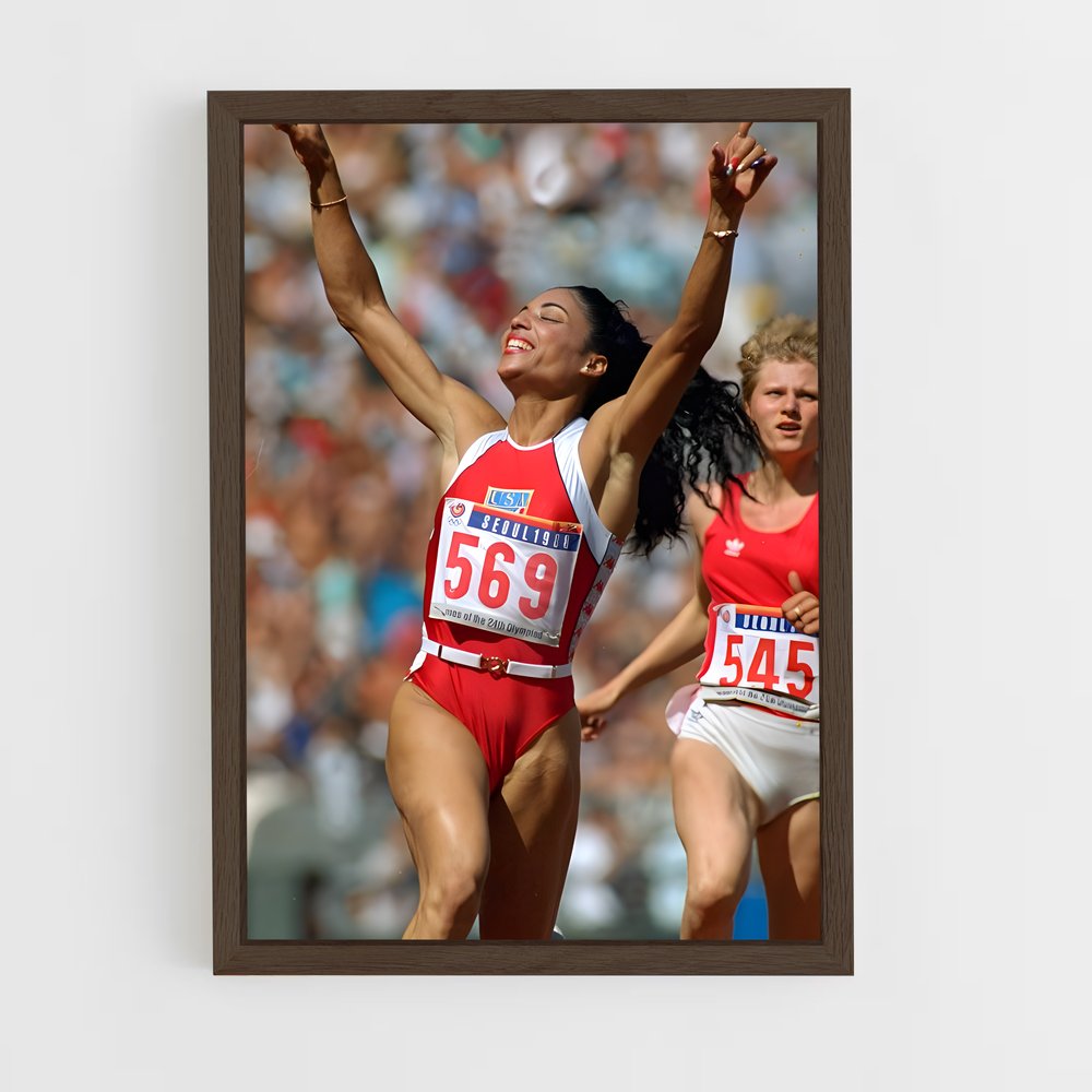 ap-florence griffith-joyner-5 cadre Bois foncé